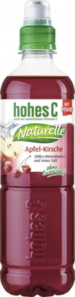 Naturelle Apfel-Kirsche Mineralwasser, Natuvelle (6 x 0.5 Liter)