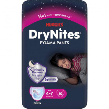 Windeln DryNites Pyjama Pants, Girl 4-7 Jahre