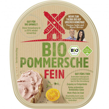 Bio Pommersche feine Gutsleberwurst