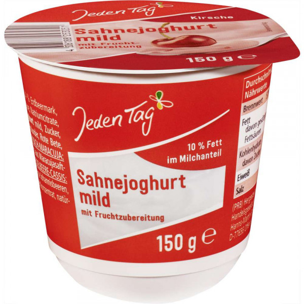 Sahnejoghurt, Kirsche