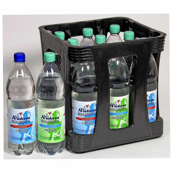 Heiligenquelle Mineralwasser, Medium (9 x 1 Liter)