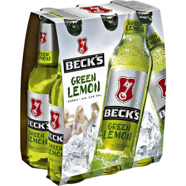 Biermischgetränk Green Lemon 2,5% (4x Träger in der Kiste zu je 6x 0,330 Liter)
