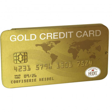 Schokolade Kreditkarte gold