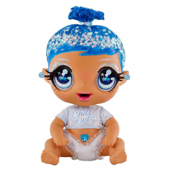 Glitter Babyz Doll- Light Blue (Snowflake)