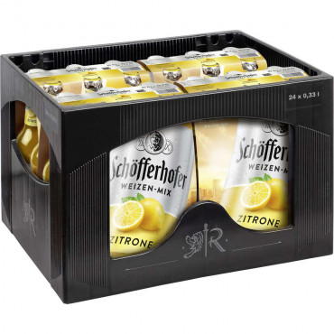 Biermischgetränk, Weizen-Mix Zitrone 2,5% (4x Träger in der Kiste zu je 6x 0,330 Liter)