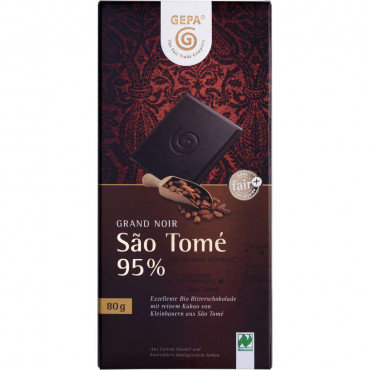 Bio Tafelschokolade, Sao Tomé 95% Bitterschokolade