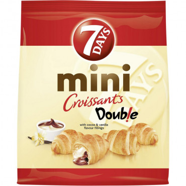 Mini Croissants Double, Kakao-Vanille