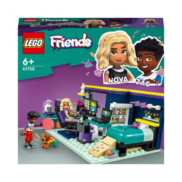 LEGO Friends 41755 Novas Zimmer Mini-Puppen Schlafzimmer Spielzeug