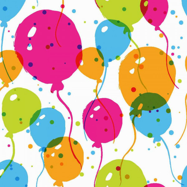 Tissue-Servietten Splash Balloons, 33 x 33 cm, 3-lagig