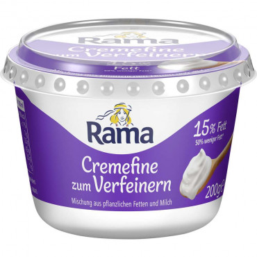 Sahne Cremefine, Wie Cremè Fraîche 15% Fett