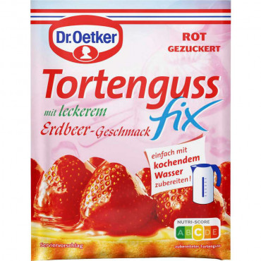 Tortenguss Instant, Erdbeere