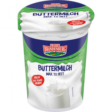 Buttermilch max. 1% Fett