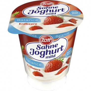 Sahnejoghurt Balance mild, Erdbeere