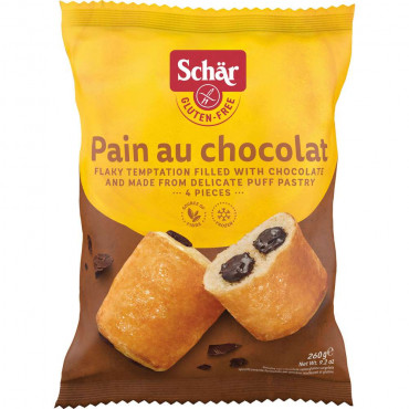 Hörnchen-Croissant Pain au Chocolat, glutenfrei, tiefgekühlt