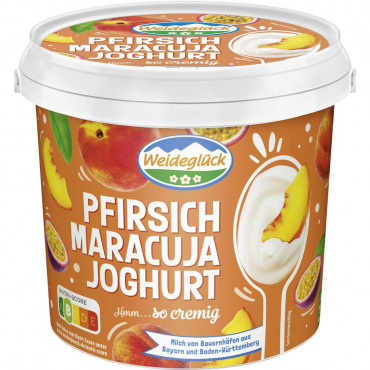 Fruchtjoghurt, Pfirsisch/Maracuja