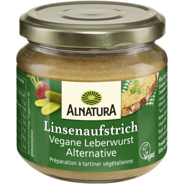 Bio veganer Linsenaufstrich, wie Leberwurst