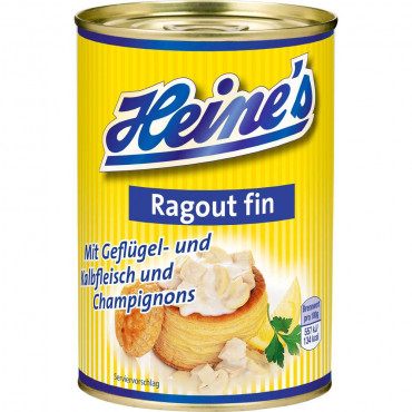 Geflügel-Kalbfleisch-Ragout Fin mit Champignons