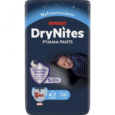 Windeln DryNites Pyjama Pants, Boy 4-7 Jahre