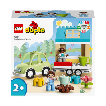 LEGO DUPLO 10986 Zuhause auf Rädern, Spielzeugauto mit großen Steinen