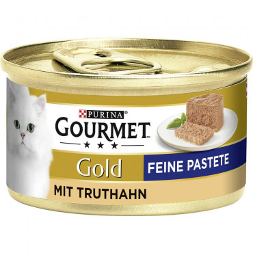 Katzen-Nassfutter Gourmet Gold ,Feine Pastete mit Truthahn