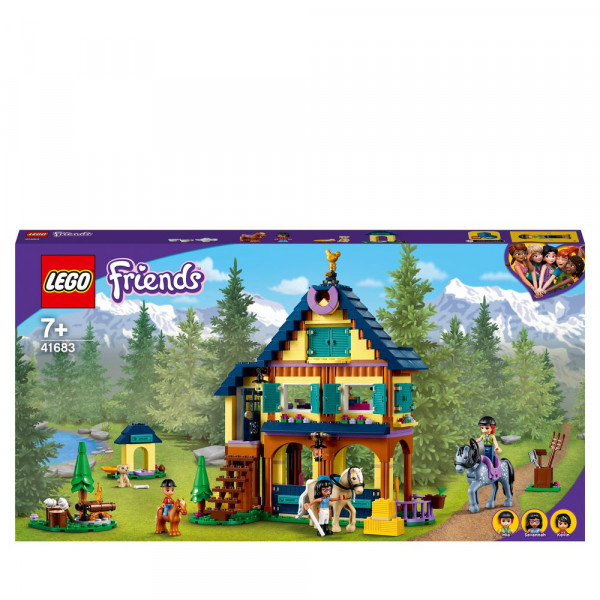 LEGO Friends 41683 Reiterhof im Wald, Pferdestall Spielzeug mit Pferden