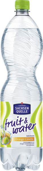 Fruit & Water Orange-Limette Mineralwasser (40 x 1.5 Liter)