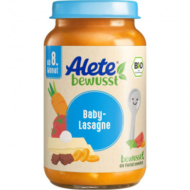 Bio Babynahrung Menü bewusst, Baby-Lasagne