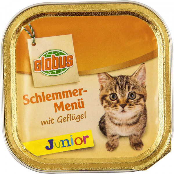 Katzen-Nassfutter Schlemmermenü, Geflügel Junior