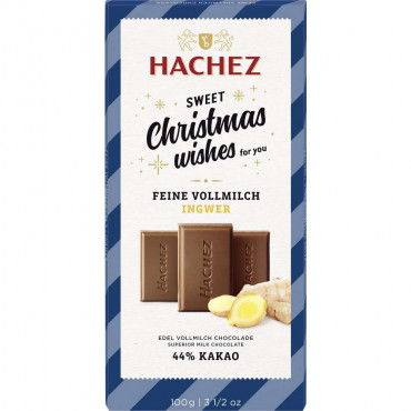 Schokoladen Tafel, Vollmilch/Ingwer