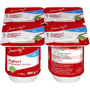 Naturjoghurt, 3,5% Fett