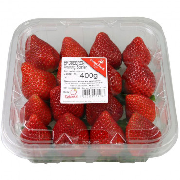 Premium Erdbeeren, Schale