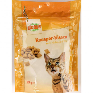 Katzen-Snack Knusper-Kissen, Huhn/Käse