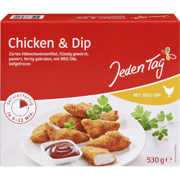 Chicken Nuggets + Dip, tiefgekühlt
