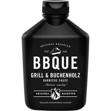 Barbecue-Sauce, Grill & Buchenholz