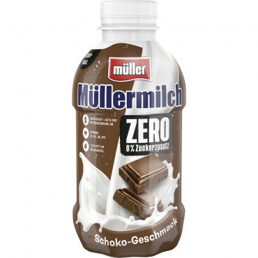 Müllermilch Schoko-Geschmack, 0% Zuckerzusatz