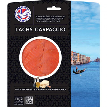 Lachscarpaccio + Parmesan & Vinaigrette