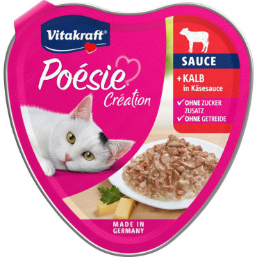 Katzen-Nassfutter Poésie Sauce, Kalb in Käsesauce
