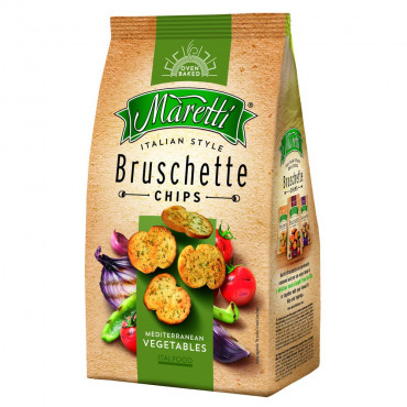 Bruschette Chips, Mediterranean Vegetables