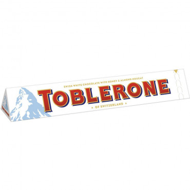 Tafelschokolade Toblerone, weiß