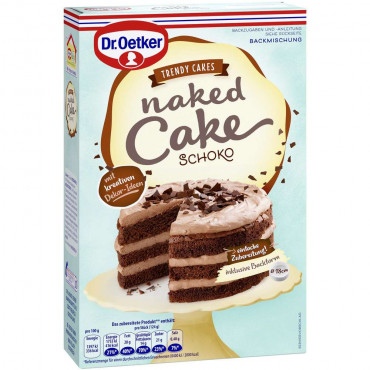 Backmischung Naked Cake, Schoko