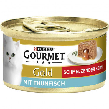 Katzen-Nassfutter Gourmet Gold, Schmelzkern/Thunfisch