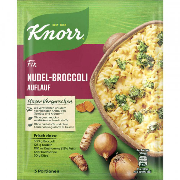 Fix Würzmischung Nudel-Broccoli Auflauf