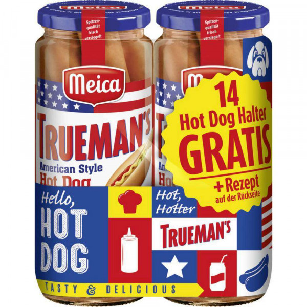 Truemans American Style Hot Dog Würstchen