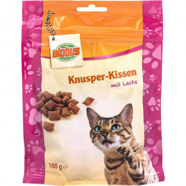 Katzen-Snack Knusper-Kissen, Lachs