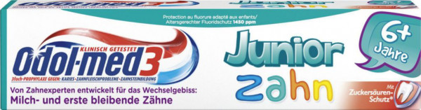 Kinder Zahncreme, Juniorzahn (12 x 50 Milliliter)
