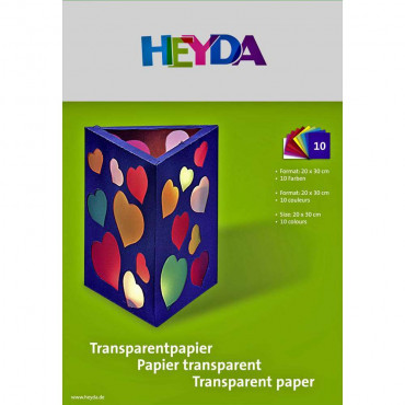 Transparentpapier A4, verschiedene Farben