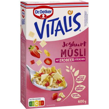Joghurt-Müsli Vitalis, mit Erdbeer-Stückchen