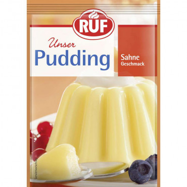 Puddingpulver, Sahne